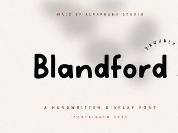 Blandford - Handwritten Font preview picture