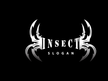 Spider Logo, Insect Animal Vector, Premium Vintage Design preview picture