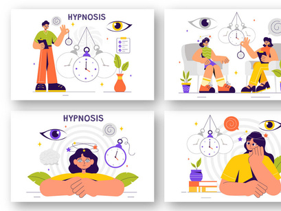 9 Hypnosis Design Illustration