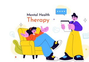 10 Mental Health Therapy Session Illustration