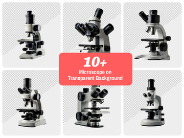 Realistic Microscope on Transparent Background preview picture