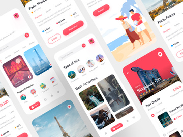 Travel App Design - Light preview picture