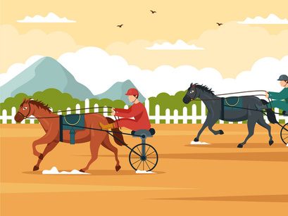 10 Horse Racing Competition Illustration