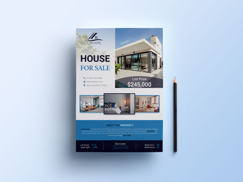 House sell flyer