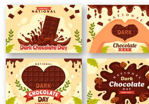 12 National Dark Chocolate Day Illustration