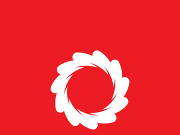 vortex circle red vector illustration icon Logo preview picture