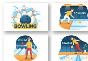 12 Bowling Game Illustration