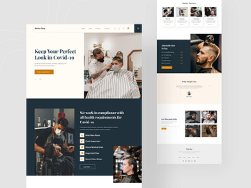 Barber Shop Landing Pages preview picture