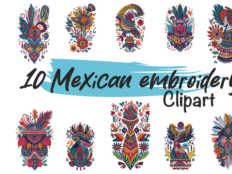 Mexican Embroidery Clipart