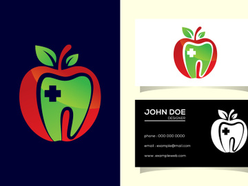 Dental apple logo sign symbol design, Apple tooth teeth dent dental dentist image icon preview picture