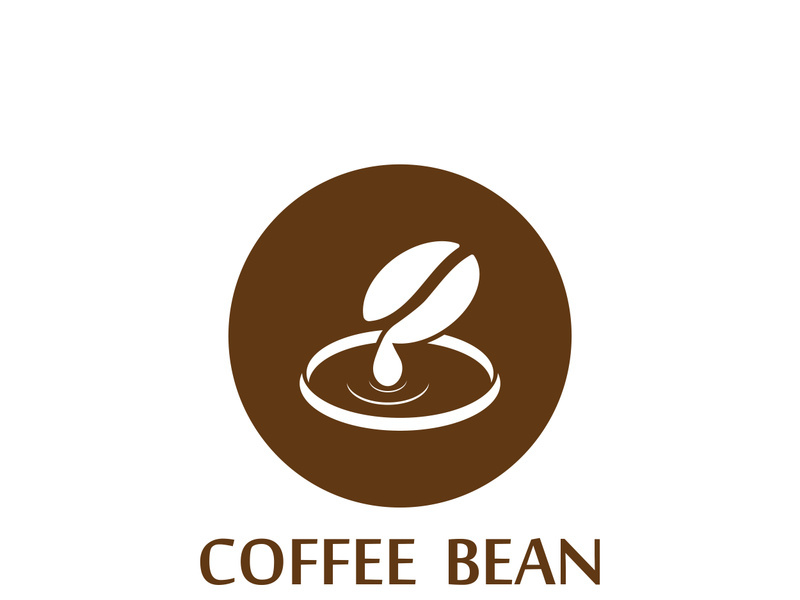 Premium coffee bean logo design.