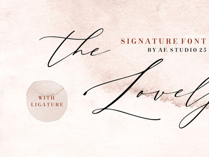 The Lovely - Signature Font