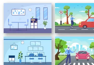 22 Police Design Illustration