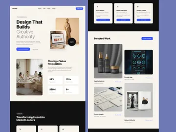 Premium Creative Agency Website Design | Luxury Brand Studio Lan preview picture
