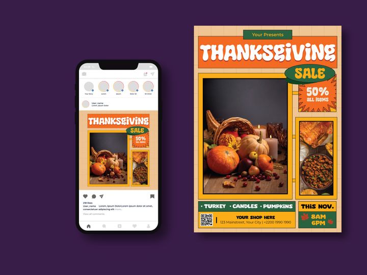 Thanks Giving Sale Flyer