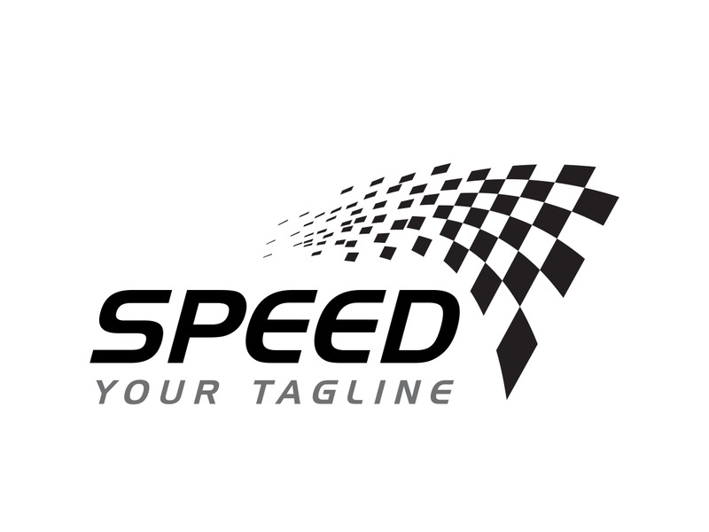 Race flag design illustration