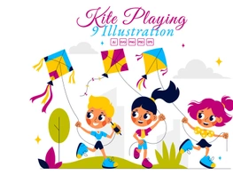 9 Joyful Kite Flying Activity Illustration preview picture