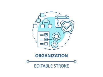 Organization concept icon preview picture