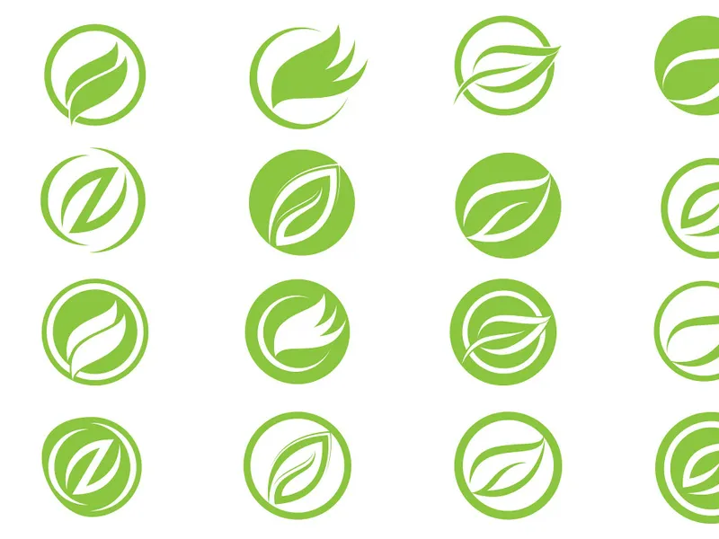 Leaf Green logo Vector