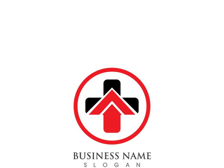 hospital logo and symbol Template, Green logo vector