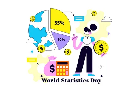 10 World Statistics Day Illustration