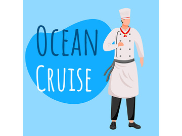 Ocean cruise social media post mockup preview picture