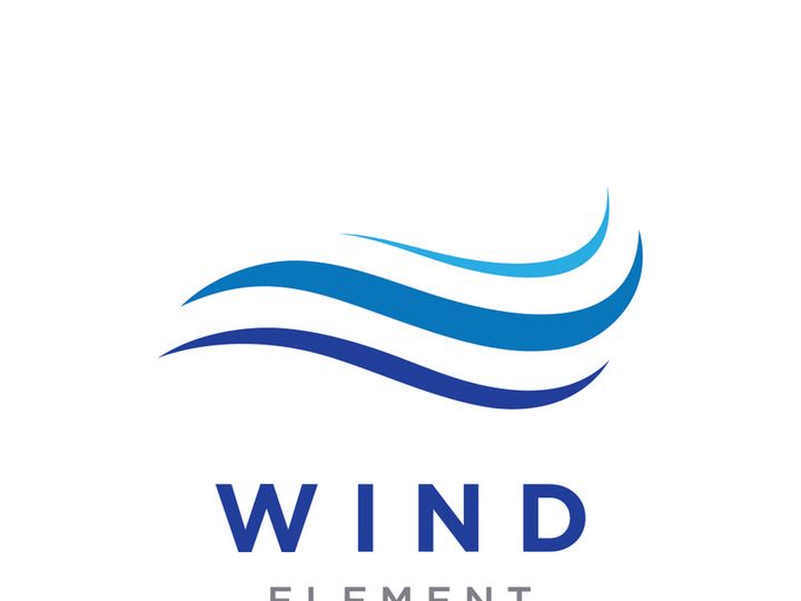 Unique wind abstract logo.