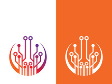 Technology logo images illustration design template