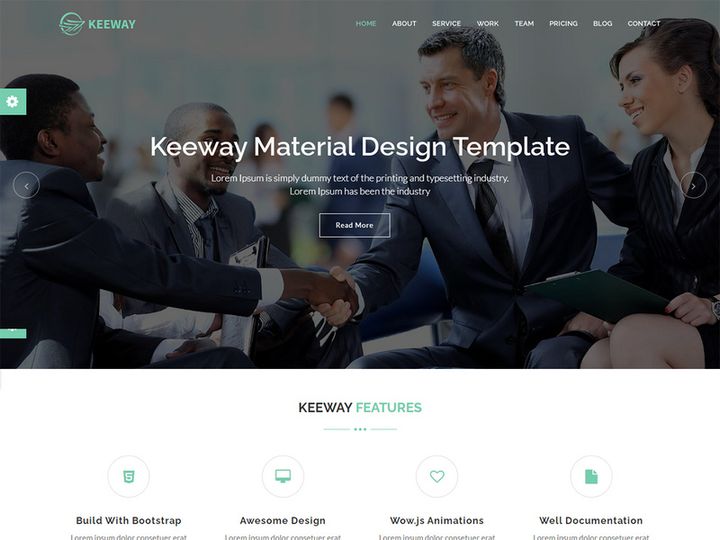 Keeway - Material Design Agency Template