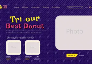 Best donut landing page
