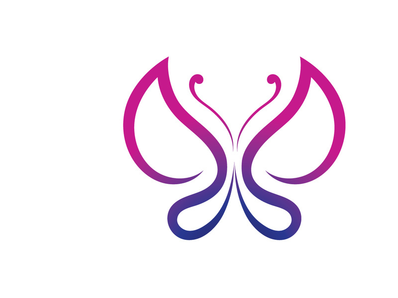 Beauty Butterfly Vector icon design