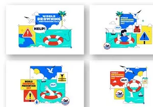 10 World Drowning Prevention Day Illustration