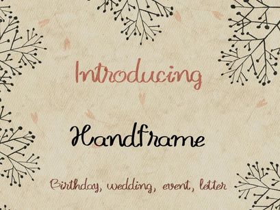 Handframe – Raw Handwritten Display Font