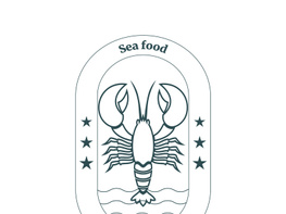 Vintage lobster logo preview picture
