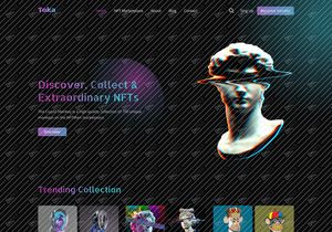 NFT Marketplace Landingpage