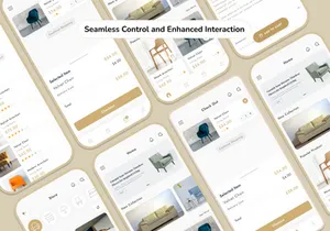 Furniture E-commerce Mobile App UI Design