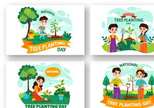 12 National Tree Planting Day Illustration