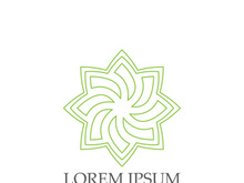 Logos of green Tree leaf ecology nature element vector