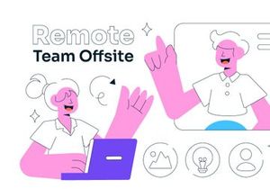 10 Remote Team Offsite Illustration