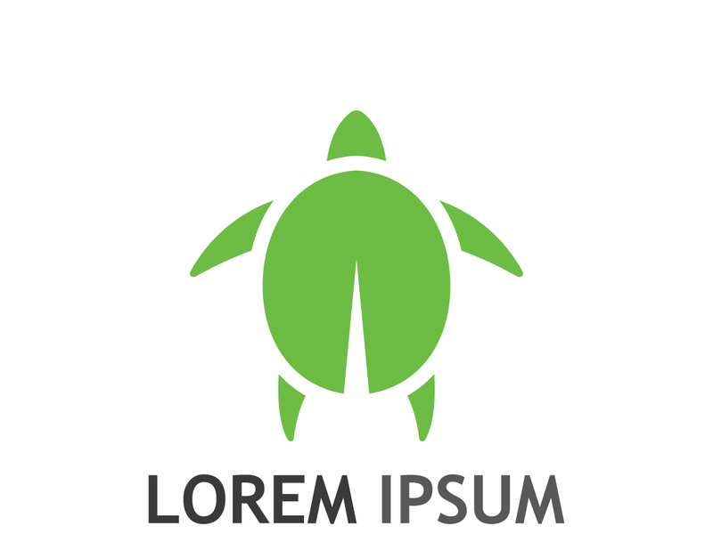 Natural green leaf logo design.