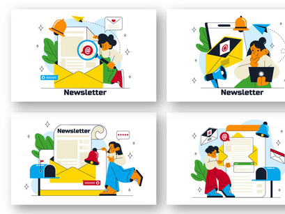 10 Email Newsletter Illustration