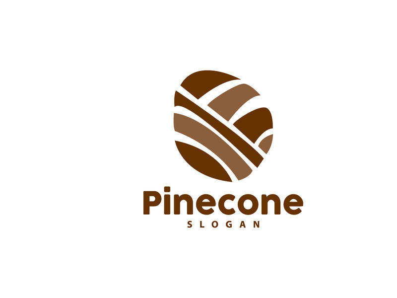 Pine Cone Logo, Elegant Luxury Pine Simple Design