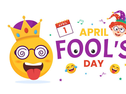 15 Happy April Fools Day Celebration Illustration