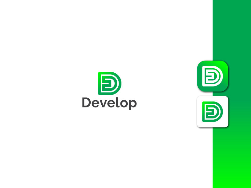 Lettermark Logo - Letter D Logo - Gradient Logo - Business Logo Design