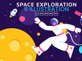 9 Space Exploration Illustration preview picture