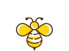 Bee icon design illustration