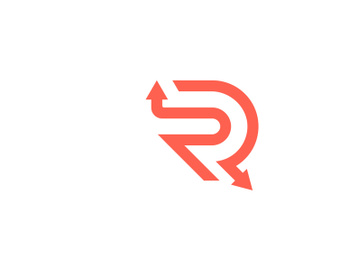 Letter R or RR Arrow Logo Design preview picture