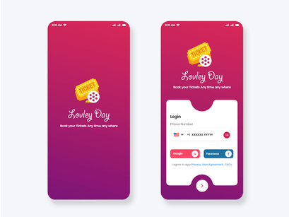 Tickets Booking System Mobile App UI Kit