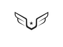 Wing  logo icon vector illustration