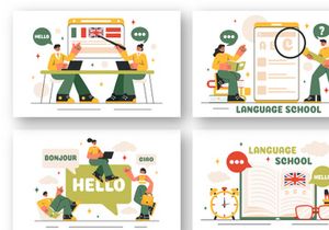 20 Language School Illustration